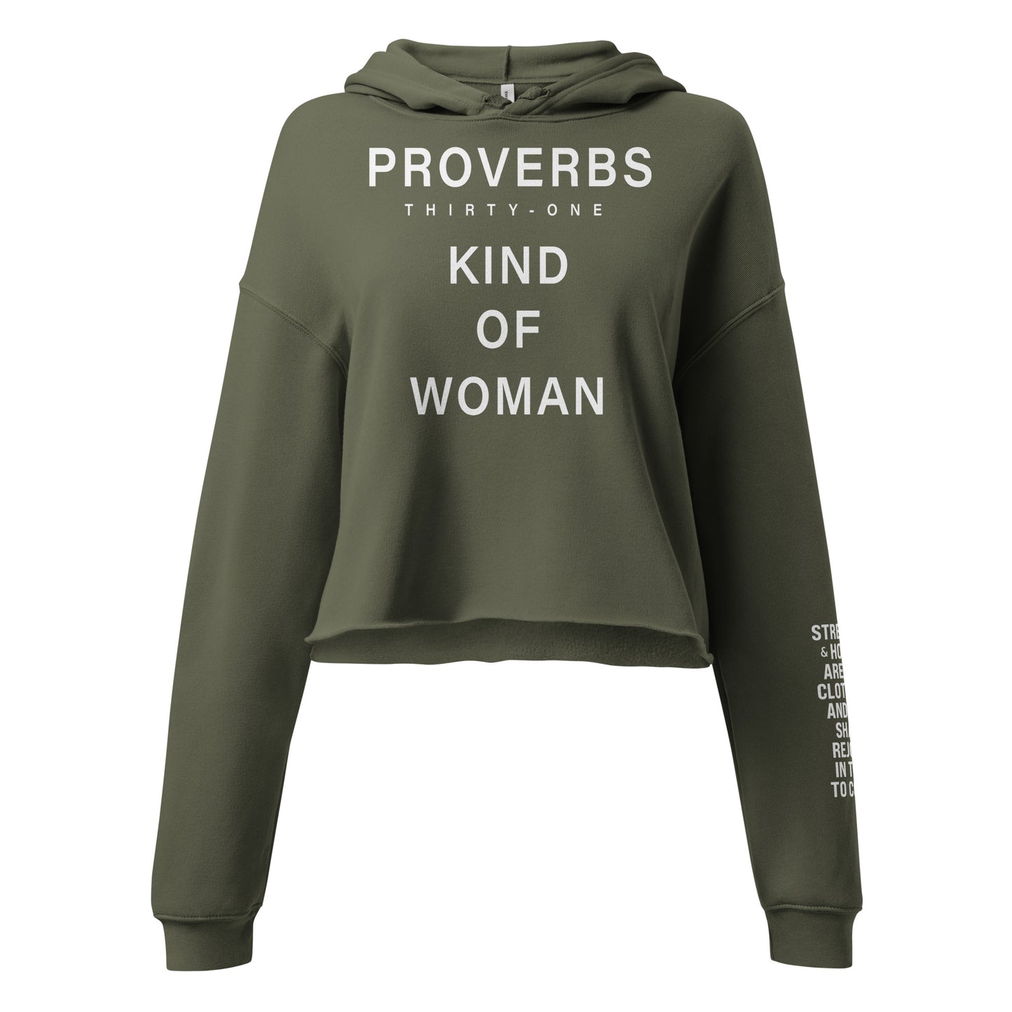 PROVERBS 31 TYPE OF WOMAN Crop Hoodie